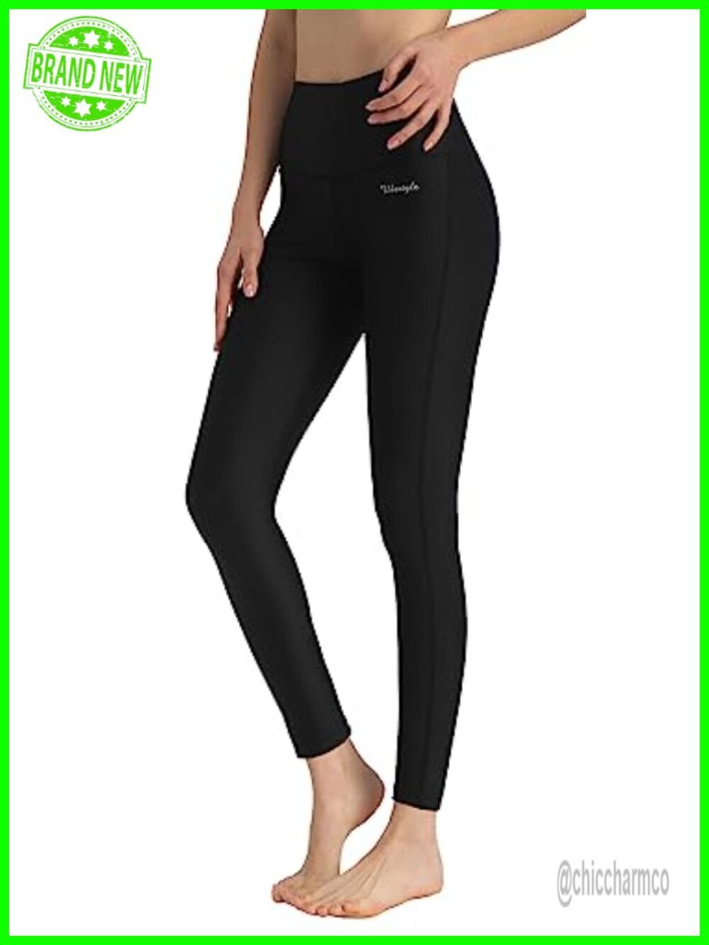 UPF 50+ High Waist Swim Pants Tummy Control Rash Guard Leggings